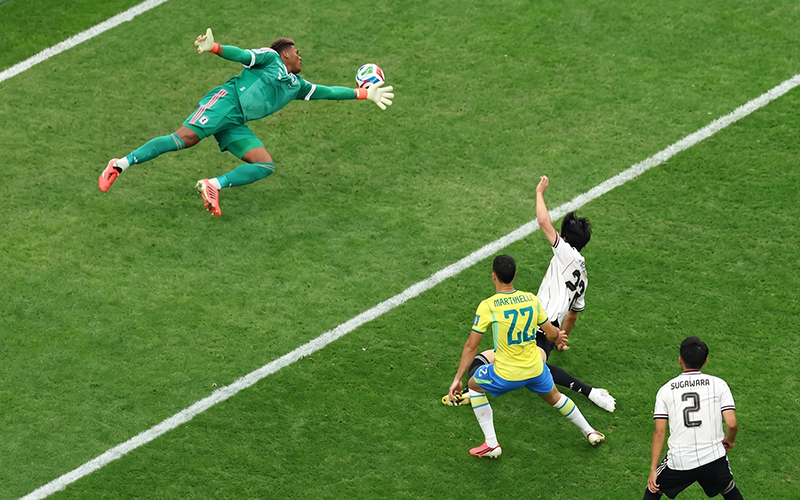 Brazil through after epic clash with the Samurai Blue